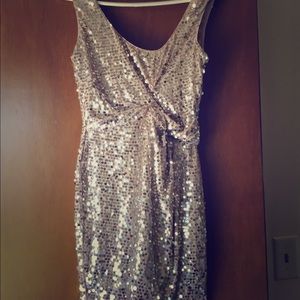 Disco ball blush dress
